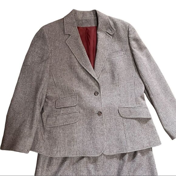 Daniel for Spellbound Vintage 💯% Wool Blazer & Skirt Set Sz 16 - Picture 4 of 16